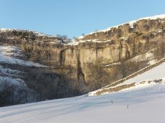 Malham Cove in the Snow, Yorkshire Dales.