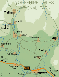 Map of Malham, Yorkshire Dales