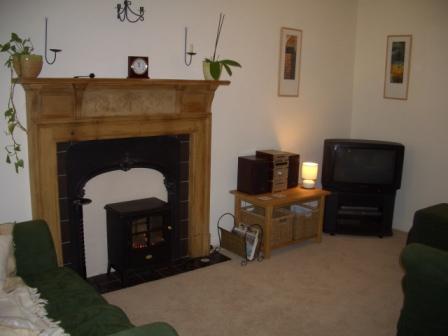 living room fireplace, Riverside Cottage, Airton