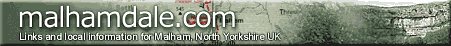Local information for the village of Malham, Yorkshire Dales, UK